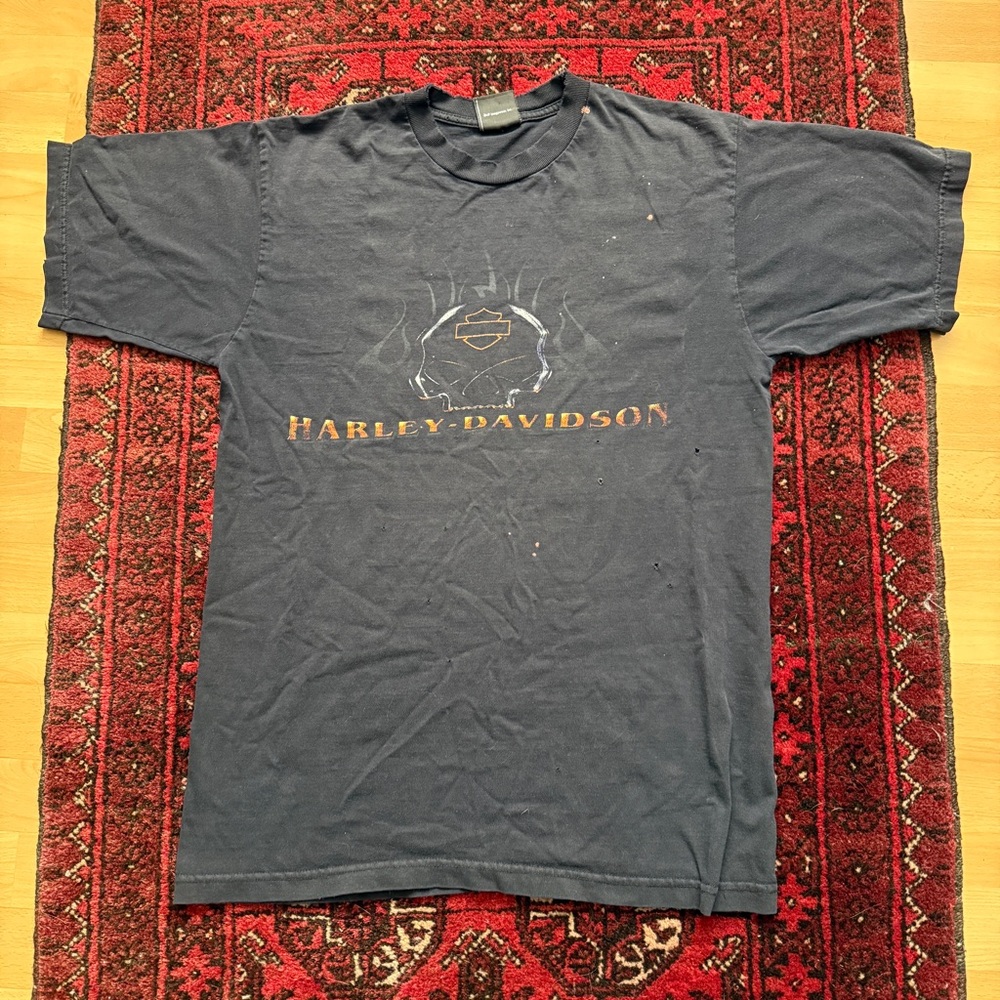 Harley Davidson Vintage Distressed Tee-Shirt Men’s Size Large